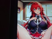 Preview 2 of Rias Gremory from Highschool DxD Big Boobs and Thong Pussy Jizz Tribute