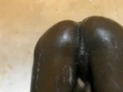 Preview 5 of BISEXUAL EBONY CURVY BLACK ASS STRIPPING