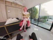 Preview 2 of VR Conk Genshin Impact Yae Miko A sexy Teen Cosplay Parody PT1 With Melody Marks In HD Porn