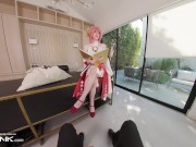 Preview 3 of VR Conk Genshin Impact Yae Miko A sexy Teen Cosplay Parody PT1 With Melody Marks In HD Porn