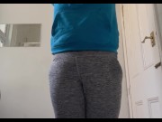Preview 5 of Rewetting my grey leggings