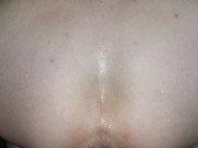 Preview 6 of Creamy anal fast fuck moaning and gaping on a big dildo | Horsengine