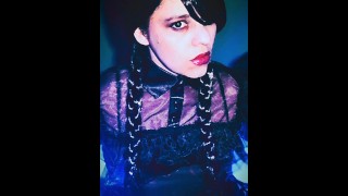 Teaser Xoco-Latina as Wednesday Addams FULL SET at onlyfans
