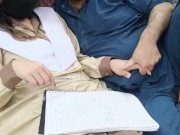 Preview 2 of Desi Pakistani Student Girl Got Sex Lesson From Her Old Stepfather