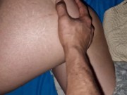 Preview 4 of STEPDAD FORGETS THAT HE HAS A WIFE AND FUCKS ME HARD IN MY BED WHEN MY MOM LEAVES TO WORK