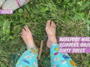 Preview 3 of Outdoor dirty barefeet walking