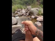 Preview 2 of The nature makes me horny (Public handjob)
