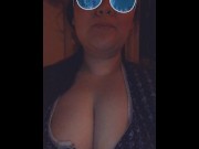 Preview 4 of Drooling all Over my Tits with PJs and Messy Hair