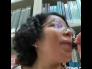Preview 3 of Public Library Masturbation Lovense Lush Live | Ebony Big Ass  Latina outdoor risky  stranger camgir