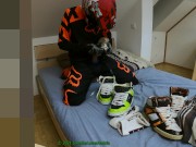 Preview 6 of Fuck and Cum on Osiris Bronx in Fox MX Gear