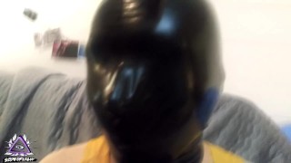 First orgasm... ruined Latex Rubber