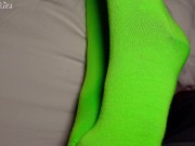 Preview 3 of Neon Knee Socks Taste Better With A Big Load Of Cum!