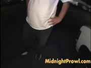 Preview 1 of Interracial threeway slut fucked at sex shop
