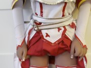 Preview 1 of Kirito fucks  Asuna Doll CUMS on her ass and skirt Sword Art Online Parody
