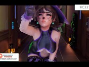 Preview 4 of DVA HALOWEEN ANAL FUCKING FOR CANDYS - OVERWATCH HENTAI ANIMATION 60FPS