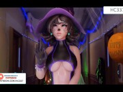 Preview 5 of DVA HALOWEEN ANAL FUCKING FOR CANDYS - OVERWATCH HENTAI ANIMATION 60FPS