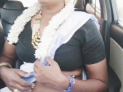 Preview 3 of E 2, P 1, car sex sexy saree aunty son in law romantic telugu dirty talks, వదిన మరిది దెంగులాట