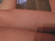 Preview 6 of Perfect shaved smooth virgin legs getting Thighfucked until massive thigh gap thigh job cumshot