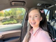 Preview 1 of Real Teens - Petite Teen With Braces Amber Angel Does Her First Porn Scene