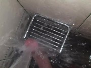 Preview 6 of I masturbate my big dick with shower jet to a strong orgasm (POV)