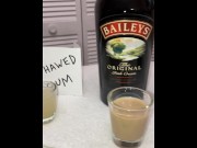 Preview 1 of Irish Cum Cream Iced Coffee for my wife to drink at our Saint Patrick’s party, I sneak a sip