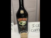 Preview 4 of Irish Cum Cream Iced Coffee for my wife to drink at our Saint Patrick’s party, I sneak a sip