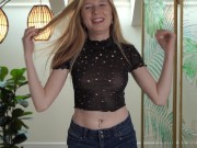 Preview 2 of Sierra Ky Hot Teen Tits Sheer Try On Haul
