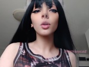 Preview 5 of Goth Girl Smoking a cigarette and watching you from above (full vid on my ManyVids/0nlyfans)