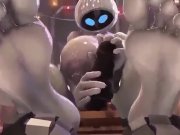 Preview 6 of Sexy Robo Fucking Huge Tits and Ass Footjob Tittyfuck
