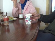 Preview 1 of Arabic Homemade Wife Lets Stepson Cum In Her Coffee