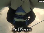 Preview 2 of Emi Serene masturbates underwater in the pool