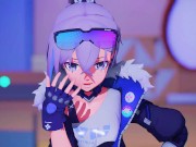 Preview 6 of 【MMD Honkai: Star Rail 4k/60fps】《Silver Wolf (银狼)》~《MIMI - ヒミツ 『Secret』 feat. 可不》