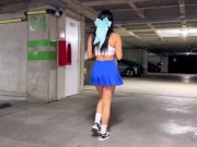 Preview 3 of I went to the Gym to train and my neighbor ends up fucking me in the parking lot - Amanda Rabbit