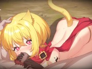 Preview 6 of The best blowjob in this game cute blondie 18 years catgirl