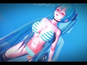 Preview 4 of Vocaloid - Hatsune Miku awaits you at the beach