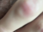 Preview 4 of FULL Video whit cumshot, pre-cum, ASMR, close-ups of hairy shaft