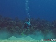 Preview 2 of SCUBA Sex in a Miniskirt by a Beautiful Coral Reef