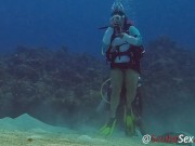 Preview 3 of SCUBA Sex in a Miniskirt by a Beautiful Coral Reef