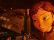 Preview 2 of Anna's Secret - Frozen Anna 3D 60fps Animation