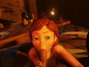 Preview 3 of Anna's Secret - Frozen Anna 3D 60fps Animation