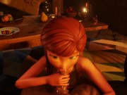 Preview 4 of Anna's Secret - Frozen Anna 3D 60fps Animation