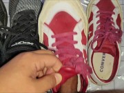 Preview 1 of cum on converse sneaker