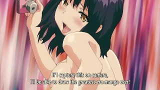 Cute artist girl sucks my cock happily and swallows my cum | Hentai Games Gallery P15 | W Sound!