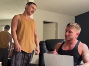 Preview 2 of Colt Spence Convinces Asher Day to Service his Huge Cock and Jock Hole Before Busting a Fat Load