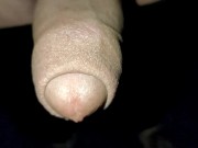 Preview 3 of Close up slow motion - Cum dripping out of uncut cock