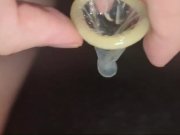 Preview 3 of NEW CLEAN MASTURBATION METHOD! LUBRICANT IN CONDOM AND JERK OFF