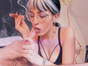 Preview 4 of Giving you a blowjob and sucking a cigar | Smoking Astrid