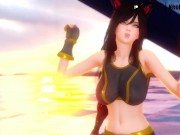 Preview 4 of [MMD]New Jeans - Attention (Ahri/Gwen/Xayah/Soraka/?!) [StripSwapCam ver.] League of Legends