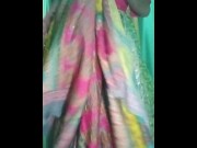 Preview 1 of Indian Gay Crossdresser Gaurisisissy xxx sexe en robe rose