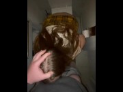 Preview 3 of SURPRISE FUCK FOR MY CHUBBY SCHOOLGIRL STEPSISTER IN THE BATHROOM/CUM IN MOUTH